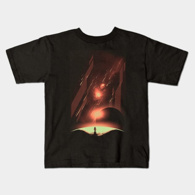 Intergalactic Travel Kids T-Shirt by StevenToang